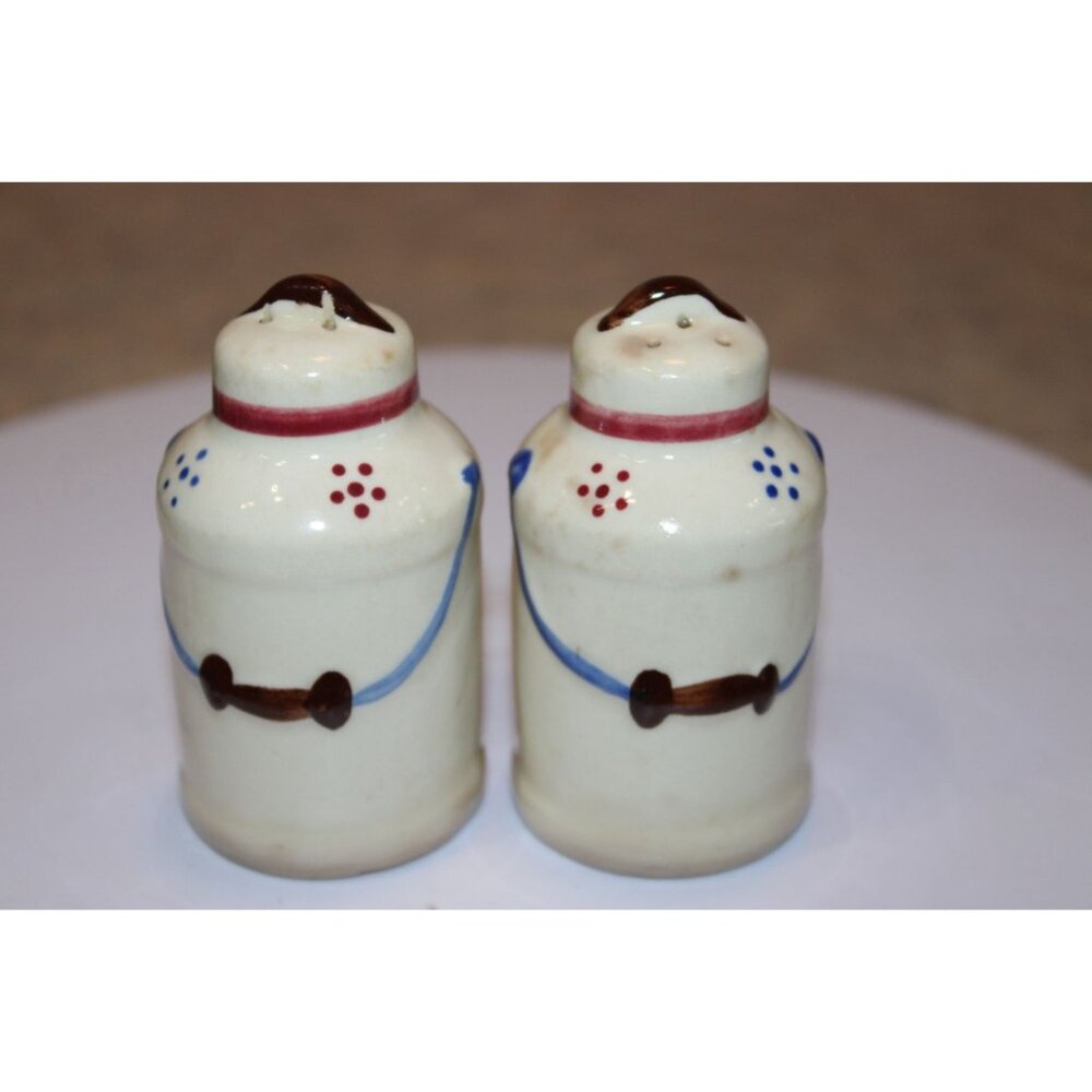Salt & Pepper Shakers - Milk Cans by Shawnee Pottery